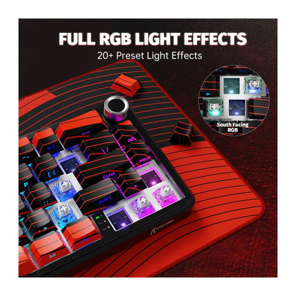 ATTACK SHARK X65PRO HE 60% Wireless Tri-Mode Connection (USB-C/2.4G Wireless/Bluetooth) Rapid Trigger Keyboard Magnetic Switch