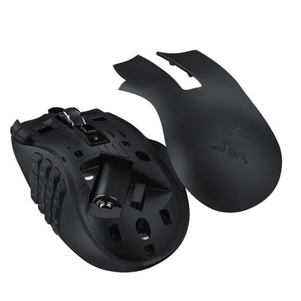 Razer Naga V2 HyperSpeed Ergonomic Wireless MMO Gaming Mouse with 19 Programmable Buttons - Black