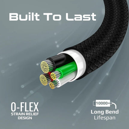 Promate Super-Flexible 60W USB-C to USB-C Cable