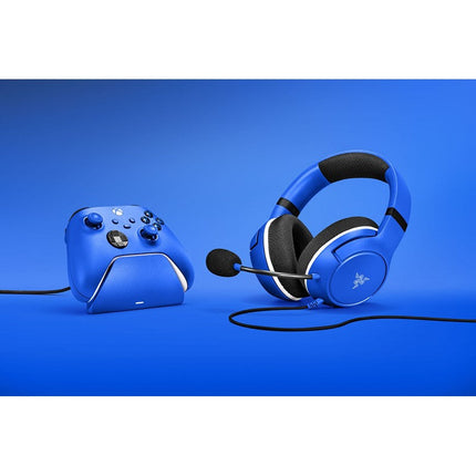 Razer Essential Wired Headset and Quick Charger for Xbox Controllers gaming Bundle -  Shock Blue