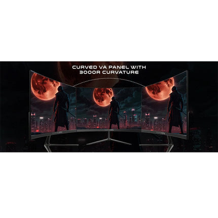 GAMEON GOC24F180VA 24" FHD, 180 Hz, MPRT 0.5 ms, HDMI 2.1, VA Panel Curved Gaming Monitor