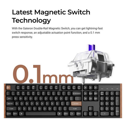 Keychron K10 HE Max  80%  Wireless Mechanical Keyboard · RGB Backlight · Gateron Red Switch · BT 5.1 / 2.4GHz / USB-C (Arabic Layout)