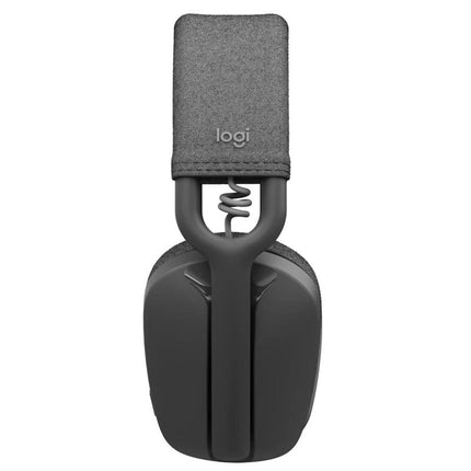 Logitech Zone Vibe 100 Wireless Headset, 40mm Audio Drivers, Bluetooth Connectivity, Upto 30 M Range, Flip-to-Mute Noise-Canceling Mic, 20 Hr Battery Life, Memory Foam & Fabric Cushioning, USB-C