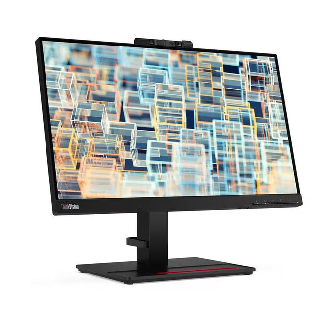 Lenovo ThinkVision T22v-20 Office Monitor, 21.5" FHD (1920x1080) IPS Display, Anti-glare, 4 ms, 60 Hz, IR camera, Raven Black