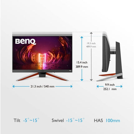 BenQ MOBIUZ EX240 24" FHD 165 Hz, 1 ms, HDMI 2.0 IPS Gaming Monitor - Black