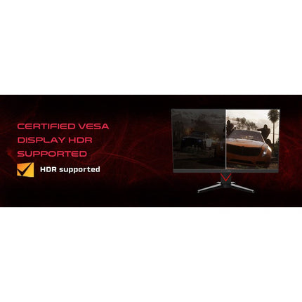 GAMEON GOMM24FHD180IPS Marksman Series 24" FHD, 180Hz, MPRT 0.5ms, HDMI 2.1, Fast IPS Gaming Monitor (Supports PS5) - Black