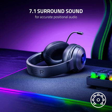 Razer Kraken V3 X USB Wired RGB Gaming Headset - Black