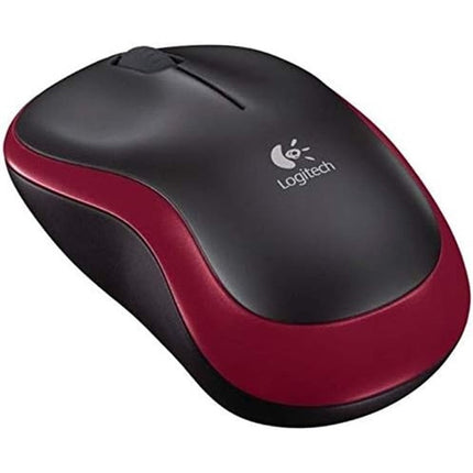 Logitech M185 Wireless Mouse - Red