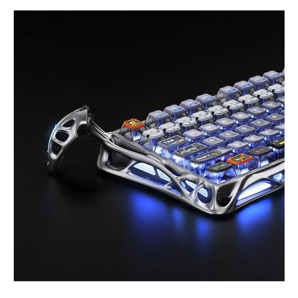 GravaStar Mercury K1 Pro 75% Wireless Mechanical Gaming Keyboard - Interstellar Silver