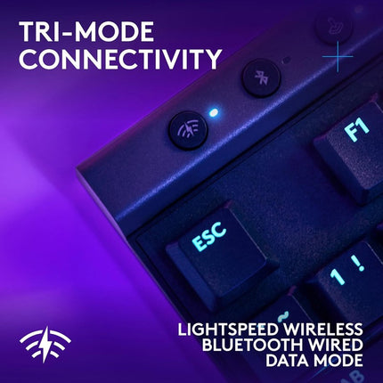 Logitech G515 LIGHTSPEED TKL Wireless Low Profile Mechanical Gaming Keyboard (Tactile Switch) - Black (US Layout)
