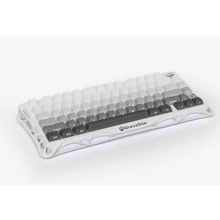 GravaStar Mercury K1 75% Wireless Mechanical Gaming Keyboard - Gradient White