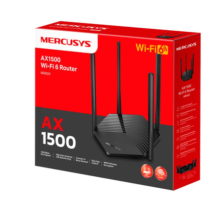 Mercusys AX1500 Dual Band Wi-Fi 6 (802.11ax) Router