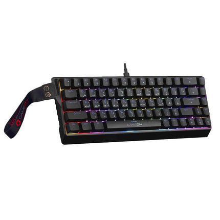 GAMEON MAGPRO Series GOMG1K8-RS 60% RGB Magnetic Mechanical Wired Gaming Keyboard with Customization Software & Wrist Band, Pink Switch - English/Arabic