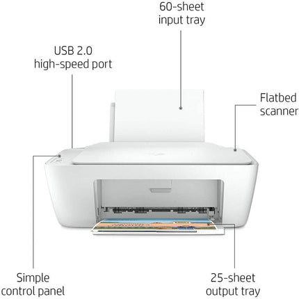 HP DeskJet 2320 All in One Color Printer, Print, Copy, Scan