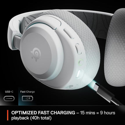 SteelSeries Arctis Nova 3X Wireless Gaming Headset for Xbox, PC, Switch, VR, Mobile - White