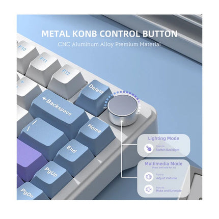 ATTACK SHARK X85 Tri-Mode (USB-C/2.4G /Bluetooth) 75% Wireless Gasket Mounted Mechanical Gaming Keyboard