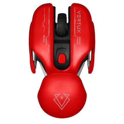 Vertux Glider High Performance Ergonomic Wireless Gaming Mouse – Red