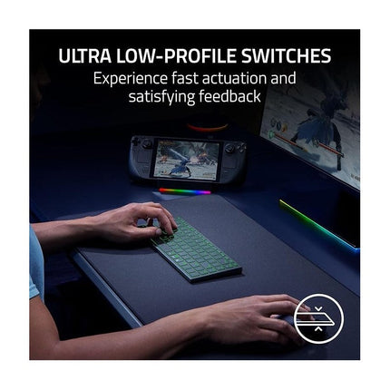 Razer Joro Portable RGB Wireless, Ultra Low-Profile Switches, Gaming Keyboard - Black