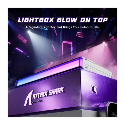 ATTACK SHARK R85 HE Rapid Trigger 75% Wired 8KHz Magnetic Keyboard with Custom Lightbox