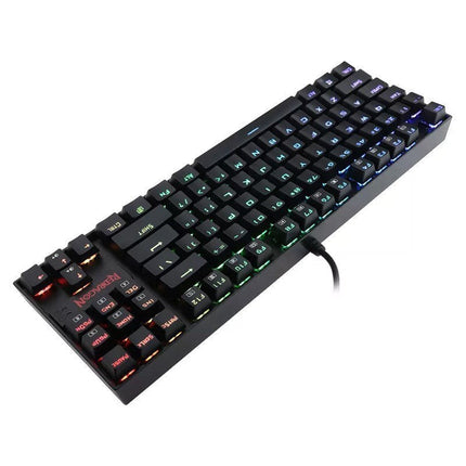 Redragon KUMARA K552 RGB TKL Wired Mechanical Gaming Keyboard (Blue Switch) - Black