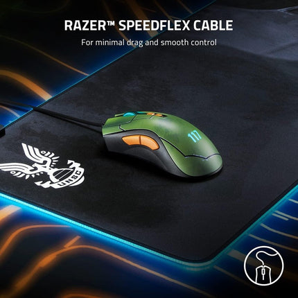 Razer DeathAdder V2 wired Gaming Mouse with Best-in-class Ergonomics - Halo Infinite