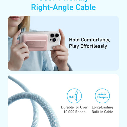 Anker Zolo Wireless Power Bank (10K, 30W, Built-In USB-C Cable) - Black