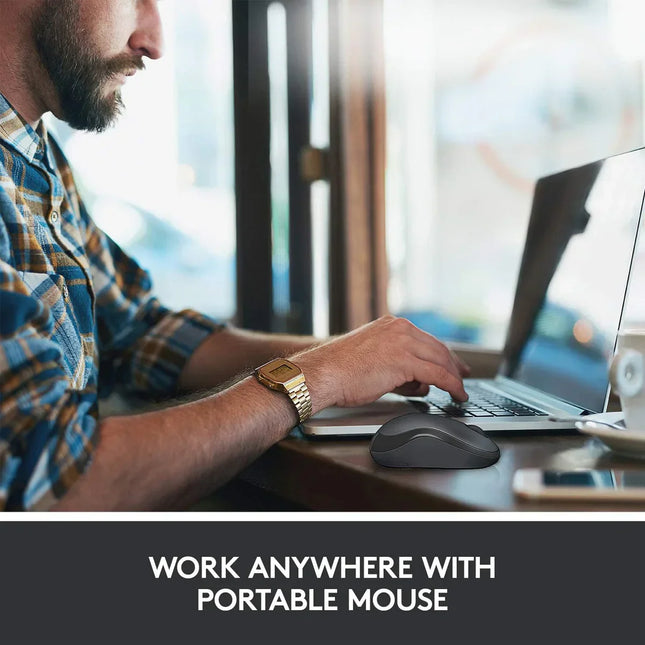 Logitech M221 Mouse Ambidextrous RF Wireless Optical 1000 DPI