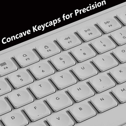 Keychron B6 Pro Full-Size Ultra-Slim Wireless ZMK Custom Keyboard for Windows & Mac, English/Arabic - Ivory White