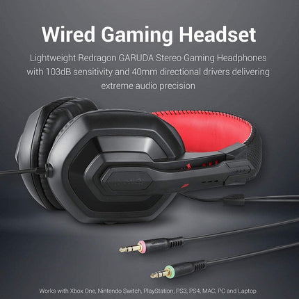 Redragon S101 PC Gaming Keyboard and Mouse Combo, Mousepad, Headset with Mic