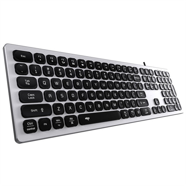 AIGO V800 Wired RGB Keyboard For Mac & Windows - Silver