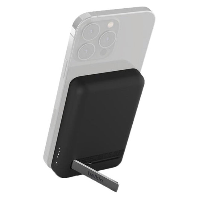 Belkin BoostCharge Magnetic Wireless Power Bank with Stand 5,000mAh, Black