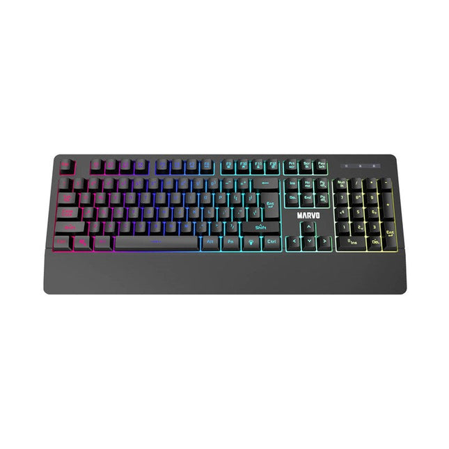 MARVO K635 EN Wired Membrane Gaming Keyboard - Black
