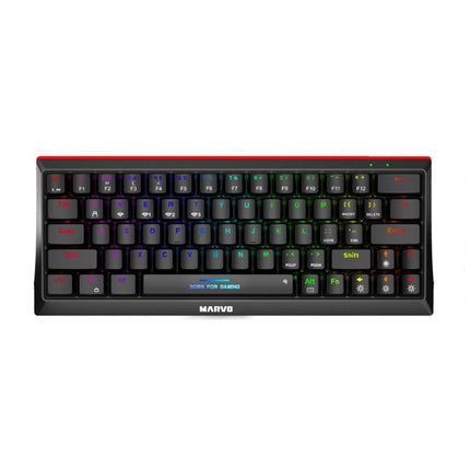 MARVO KG962W EN (Blue Switch) 60% Wired & Wireless Mode Mechanical Gaming Keyboard - Black