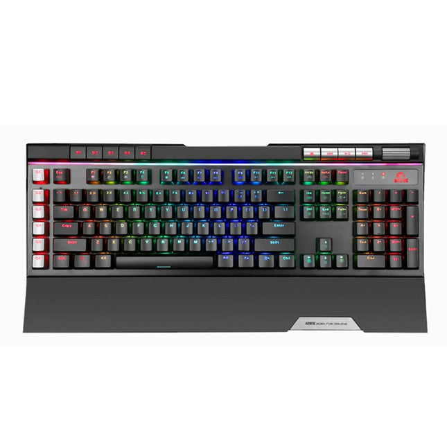 MARVO KG965G Bigbang P1 (Blue Switch) Full Size RGB Mechanical Gaming Keyboard With Wrist Support - Black