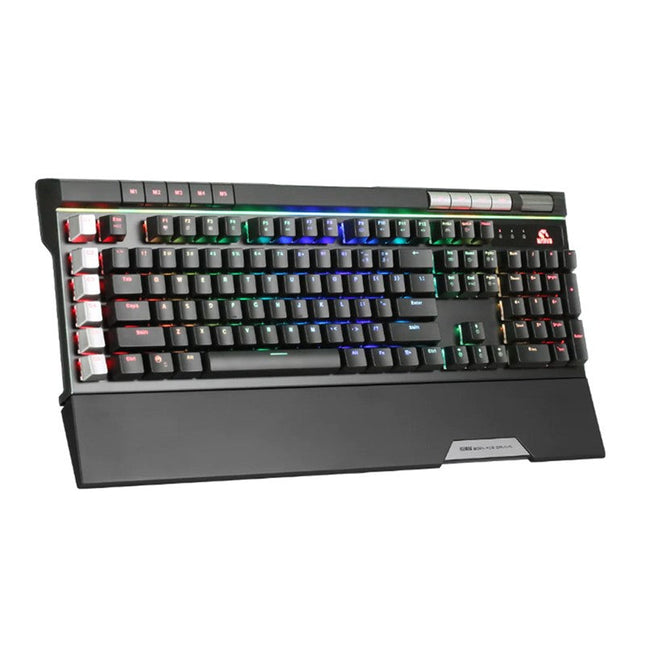 MARVO KG965G Bigbang P1 (Blue Switch) Full Size RGB Mechanical Gaming Keyboard With Wrist Support - Black