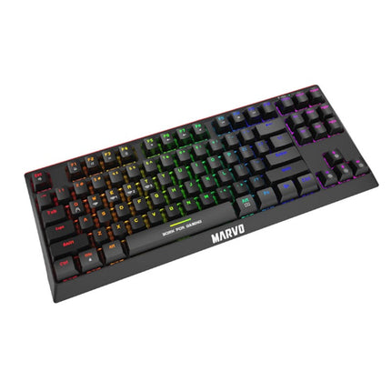 MARVO KG953W EN (Red Switch) 80% Wired & Wireless Mode Mechanical Gaming Keyboard - Black