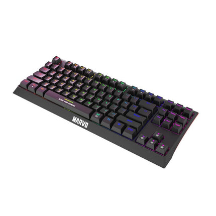 MARVO KG953W EN (Red Switch) 80% Wired & Wireless Mode Mechanical Gaming Keyboard - Black