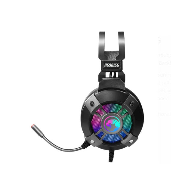 MARVO HG9015G 7.1 Virtual Surround Sound RGB Gaming Headset - Black