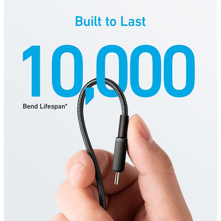 Anker 322 USB-C to USB-C Cable 60W Braided), Black