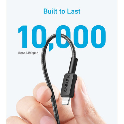 Anker 322 USB-C to Lightning Cable Braided, Black