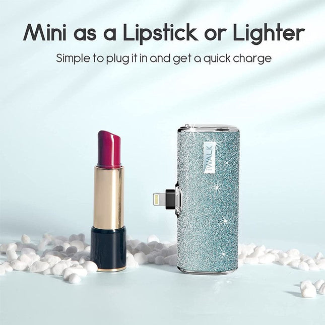 iWalk Link Me Plus Pocket Battery 4500mAh For iPhone - Blue Diamond