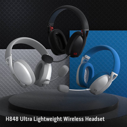 Redragon IRE Pro Ultra-Light 7.1 Surround Sound Wireless Gaming Headset For PC, Mac, PS4, Switch and Phone