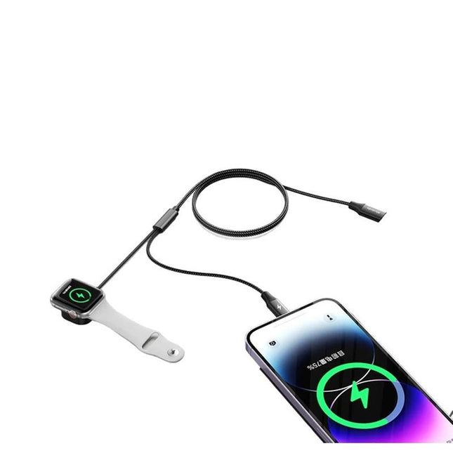 Mcdodo 2 in 1 Cable For iPhone and Apple Watch - Black