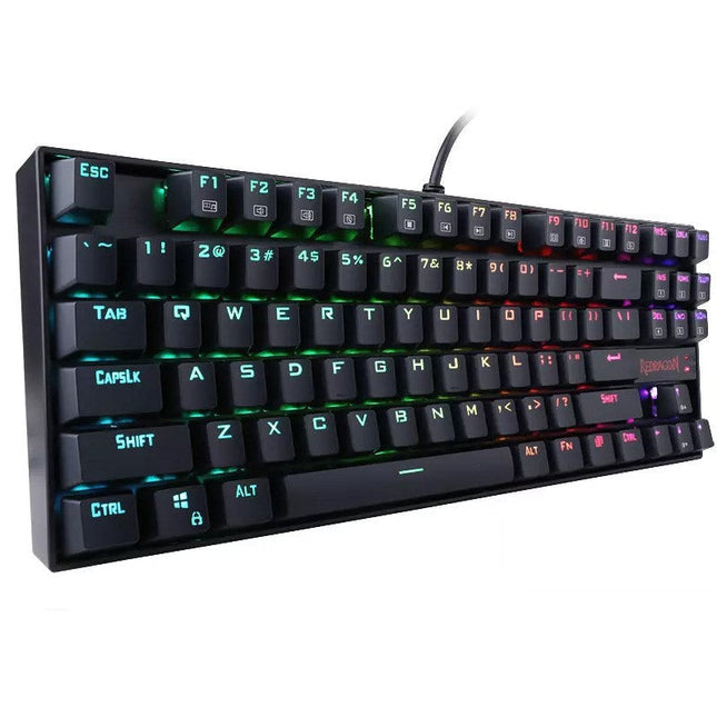 Redragon KUMARA K552 RGB-1 TKL Tenkeyless Wired Mechanical Gaming Keyboard (Arabic Layout) - Black