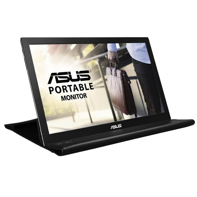 Asus MB168B Portable USB Monitor - 16"  (15.6" Viewable), HD, USB-Powered, Ultra-Slim, Smart Case
