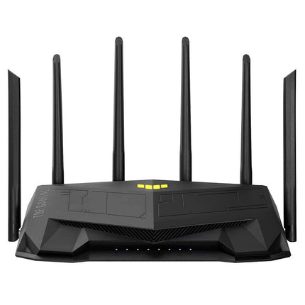 Asus TUF Gaming AX6000 Dual Band WiFi 6 Gaming Router with Dedicated Gaming Port, Dual 2.5G Port, 3 Steps Port Forwarding, AiMesh for mesh WiFi, Ai Protection Pro Network Security and AURA RGB lighting
