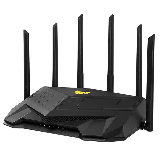 Asus TUF Gaming AX6000 Dual Band WiFi 6 Gaming Router with Dedicated Gaming Port, Dual 2.5G Port, 3 Steps Port Forwarding, AiMesh for mesh WiFi, Ai Protection Pro Network Security and AURA RGB lighting