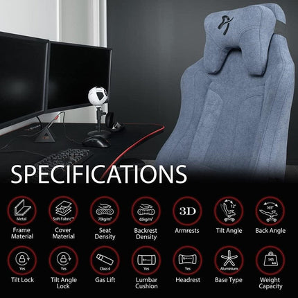 Arozzi Vernazza Gaming Chair Soft Fabric