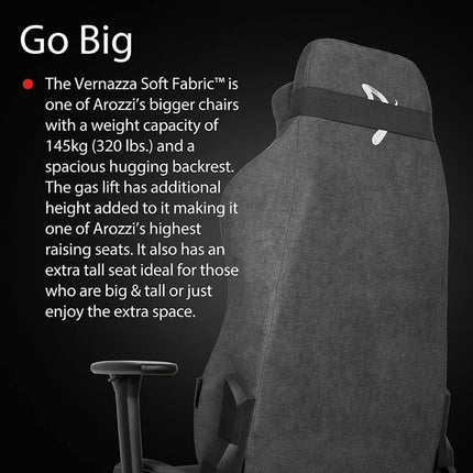 Arozzi Vernazza Gaming Chair Soft Fabric