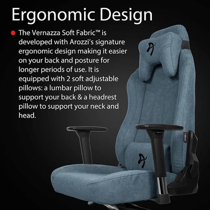 Arozzi Vernazza Gaming Chair Soft Fabric